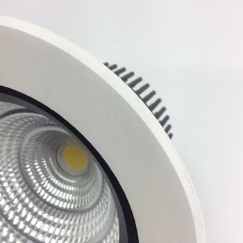 9w 15w 25w 40w aukštos kokybės aukšto CRI led reguliuojamas įterptųjų downlight lempa su labai gražus šilumos kriaukle struktūra