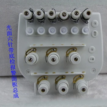 Kompiuterio siuvinėjimo mašinos, jų dalys su 6 adata apačioje kontrolės signalizacijos skydo montavimas (circular paviršius lygus)