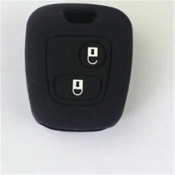 10vnt/daug Silikono automobilio raktas padengti klavišą raštas keychain atveju, Peugeot 206 207 307 408