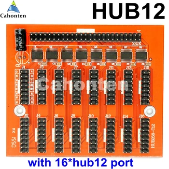 HUB12 LED skydelį konversijos kortelę su 16*hub12 uostų Perdavimo valdybos prisijungti prie led controllor vienas 50pin kabelį