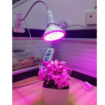 60 126 200 290 Led Augalų Auga lemputes Gėlių Auginimo lempos Patalpų šiltnamio efektą sukeliančių hydroponic Lanksti Lempa, Stalas Laikiklis Klipas