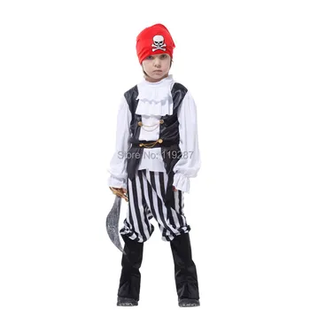 Šanchajaus Istoriją, Helovyno cosplay kostiumų Vaikų Vikingų ir piratų drabužiai vaikams Karibų jūros Piratai suknelė drabužius COS