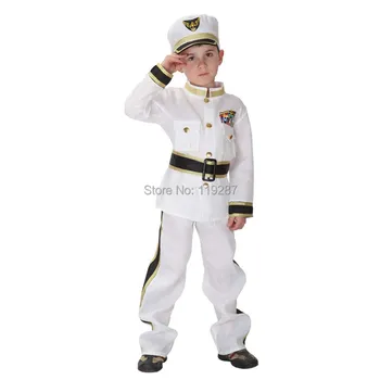Šanchajaus Istorija Helovinas vaikų eismo armija policijos drabužių karinio jūrų laivyno jūreiviai drabužiai vaikams parodyti, kostiumų cosplay kostiumas
