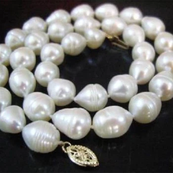 Žavinga baltos spalvos gėlavandenių 8-9mm gamtos perlas turas perlus 