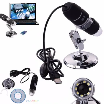 Jetery 2MP 1000X 8LED USB Nešiojamas Skaitmeninis Mikroskopas su Vaizdo Kamera Didinamojo stiklo +Stovas