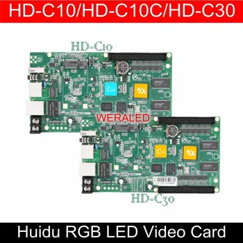 WERALED Pirmasis Pasirinkimas Huidu Asynchronization HD-C10/HD-C10C/HD-C30 Full LED Vaizdo plokštė ,Galite pridėti belaidžio WIFI/3G/4G moduliniai